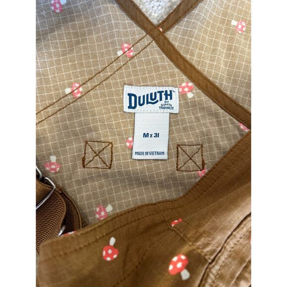 Duluth Trading Co. Women's Heirloom Gardening Bib Overalls Mushroom Size Mx31 - Picture 5 of 14